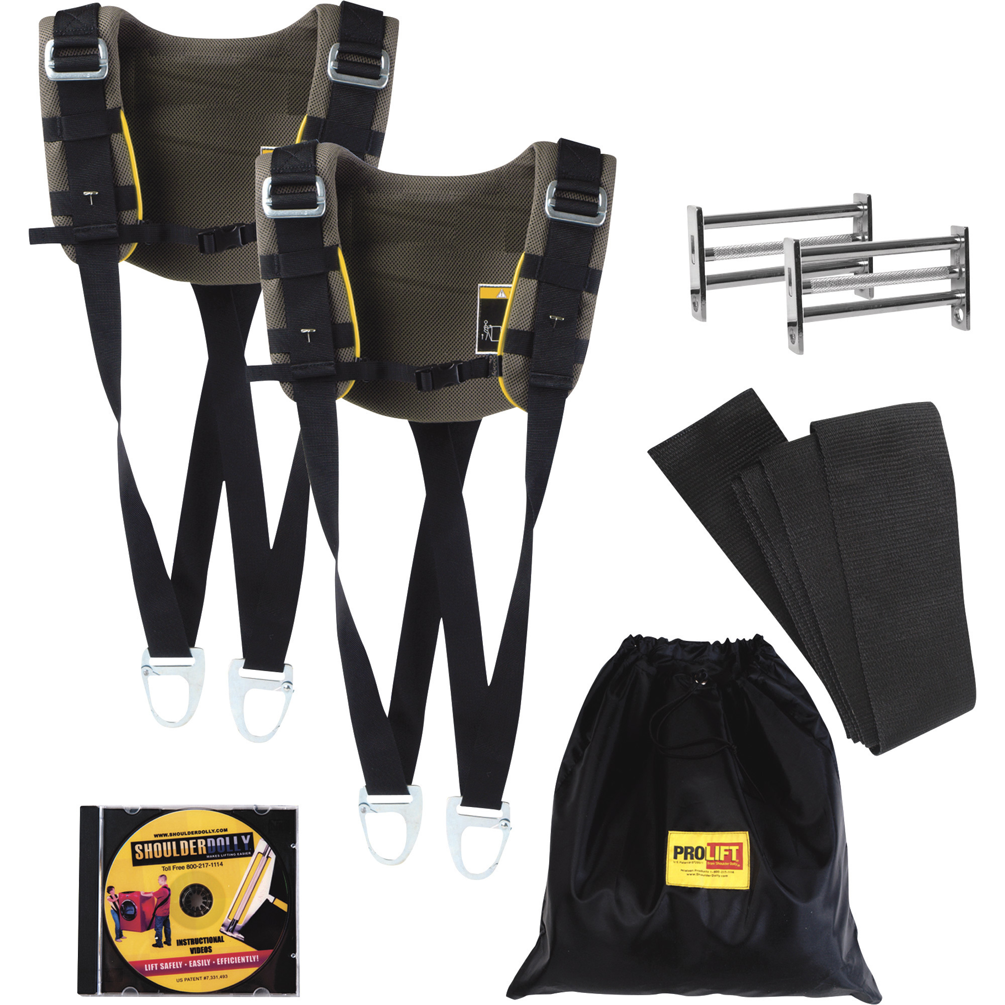 Pro Lift Shoulder Dolly Moving Strap System, Dual Harness, 1,000Lb. Capacity, Model# 3500 HD